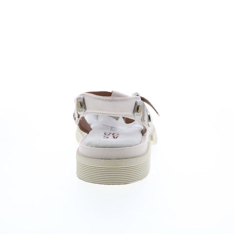 A.S.98 Ferdie A64003-301 Womens Beige Leather Strap Sandals Shoes