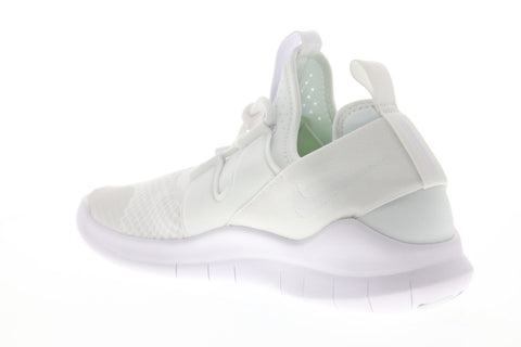Nike Free Rn Cmtr 2018 Mens White Mesh Slip On Sneakers Shoes