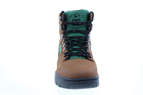 DC Pure High-Top Winter Boot ADYB100009 Mens Brown Leather Casual Dress Boots
