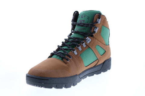 DC Pure High-Top Winter Boot ADYB100009 Mens Brown Leather Casual Dress Boots