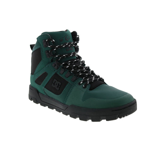 DC Pure High-Top Winter Boot ADYB100018-DJU Mens Green Casual Dress Boots