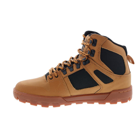 DC Pure High-Top Winter Boot Mens Brown Skate Inspired Sneakers Shoes