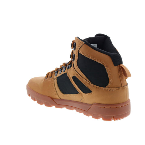 DC Pure High-Top Winter Boot Mens Brown Skate Inspired Sneakers Shoes
