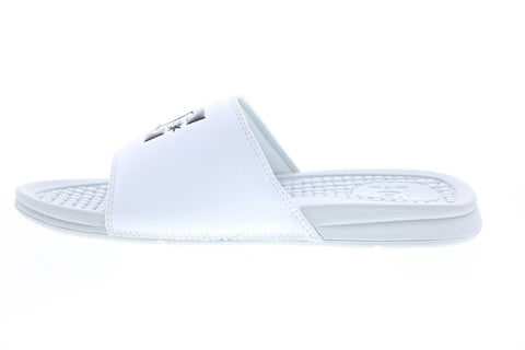 DC Bolsa ADYL100026 Mens White Synthetic Slides Sandals Shoes