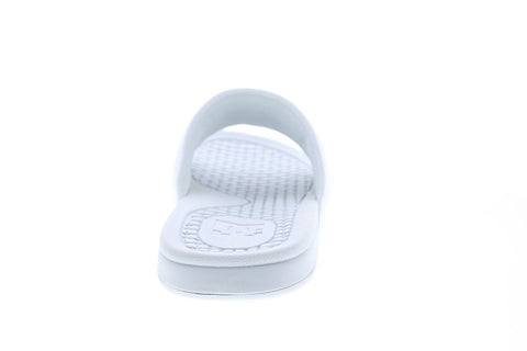 DC Bolsa ADYL100026 Mens White Synthetic Slides Sandals Shoes