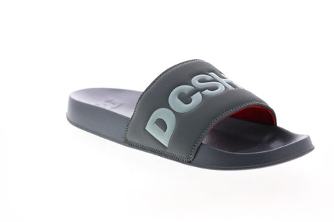 DC DC Slide ADYL100051 Mens Gray Synthetic Slides Sandals Shoes