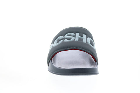 DC DC Slide ADYL100051 Mens Gray Synthetic Slides Sandals Shoes