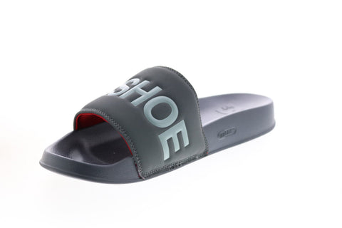 DC DC Slide ADYL100051 Mens Gray Synthetic Slides Sandals Shoes