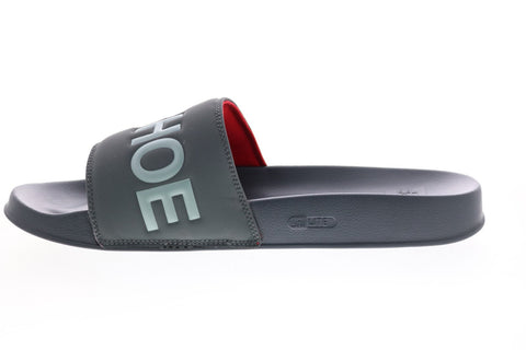 DC DC Slide ADYL100051 Mens Gray Synthetic Slides Sandals Shoes
