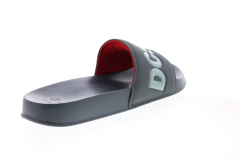 DC DC Slide ADYL100051 Mens Gray Synthetic Slides Sandals Shoes