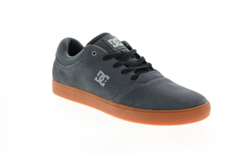 DC Crisis ADYS100029 Mens Gray Nubuck Skate Inspired Sneakers Shoes