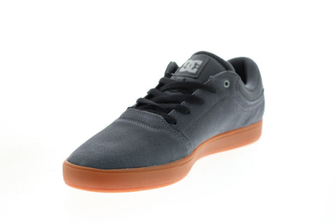 DC Crisis ADYS100029 Mens Gray Nubuck Skate Inspired Sneakers Shoes