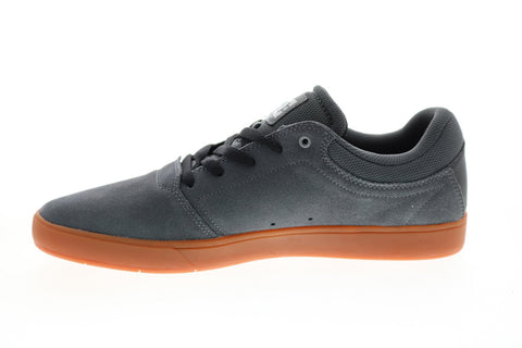 DC Crisis ADYS100029 Mens Gray Nubuck Skate Inspired Sneakers Shoes
