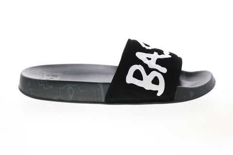 DC Basquiat DC Slide Mens Black Slip On Slides Sandals Shoes 