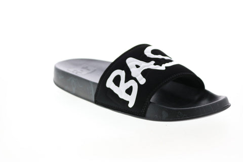 DC Basquiat DC Slide Mens Black Slip On Slides Sandals Shoes 