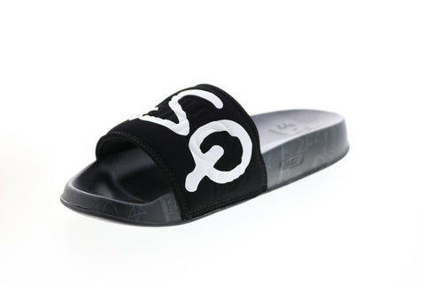 DC Basquiat DC Slide Mens Black Slip On Slides Sandals Shoes 