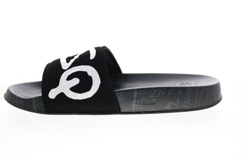 DC Basquiat DC Slide Mens Black Slip On Slides Sandals Shoes 