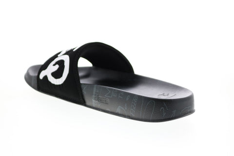 DC Basquiat DC Slide Mens Black Slip On Slides Sandals Shoes 