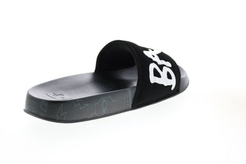 DC Basquiat DC Slide Mens Black Slip On Slides Sandals Shoes 