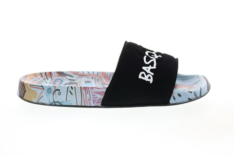 DC Basquiat DC Slide Mens Black Slip On Slides Sandals Shoes 