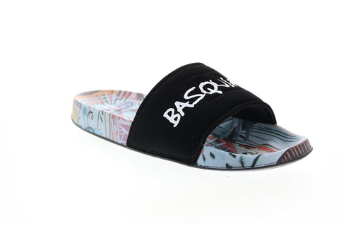 DC Basquiat DC Slide Mens Black Slip On Slides Sandals Shoes 