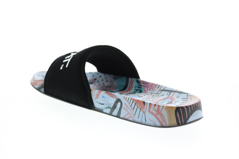 DC Basquiat DC Slide Mens Black Slip On Slides Sandals Shoes 