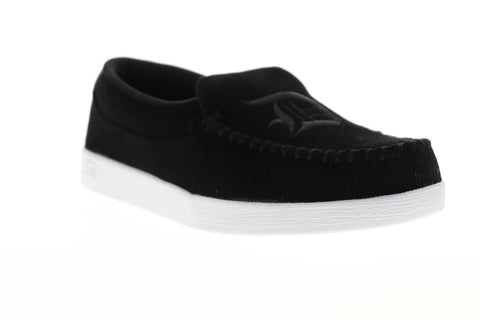 DC Villain TX SE ADYS100200 Mens Black Canvas Slip On Skate Sneakers Shoes