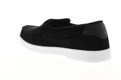DC Villain TX SE ADYS100200 Mens Black Canvas Slip On Skate Sneakers Shoes