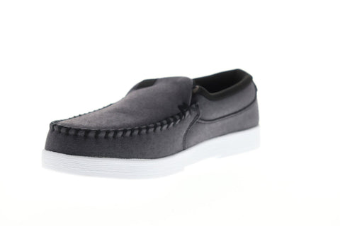 dc villain tx se adys100200 mens gray canvas slip on athletic skate shoes