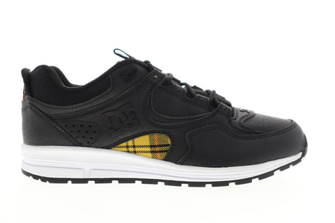 DC Kalis Lite SE ADYS100382 Mens Black Leather Low Top Skate Sneakers Shoes