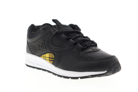 DC Kalis Lite SE ADYS100382 Mens Black Leather Low Top Skate Sneakers Shoes