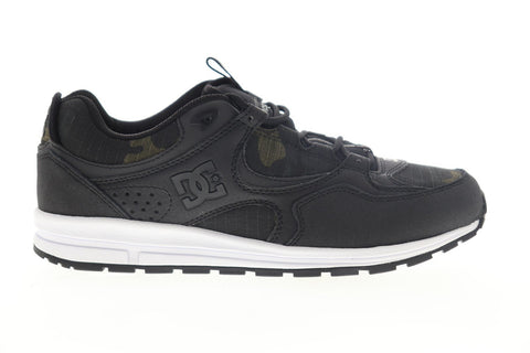 DC Kalis Lite SE ADYS100382 Mens Black Leather Lace Up Athletic Skate Shoes