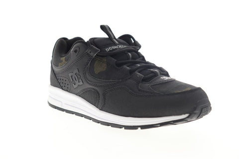 DC Kalis Lite SE ADYS100382 Mens Black Leather Lace Up Athletic Skate Shoes