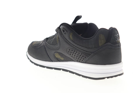 DC Kalis Lite SE ADYS100382 Mens Black Leather Lace Up Athletic Skate Shoes