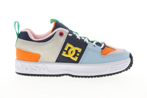 DC Lynx OG ADYS100425 Mens Blue Leather Skate Sneakers Shoes
