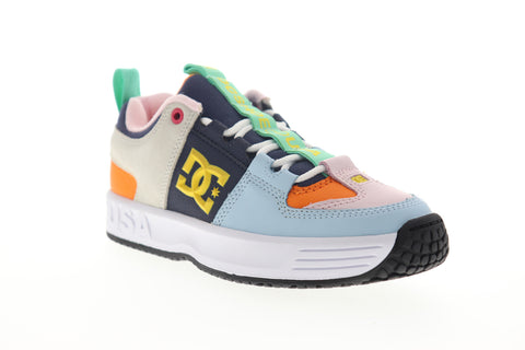 DC Lynx OG ADYS100425 Mens Blue Leather Skate Sneakers Shoes