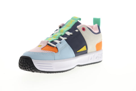 DC Lynx OG ADYS100425 Mens Blue Leather Skate Sneakers Shoes