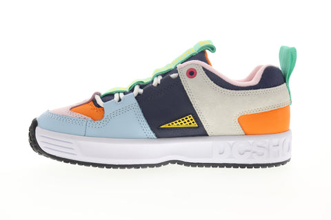 DC Lynx OG ADYS100425 Mens Blue Leather Skate Sneakers Shoes