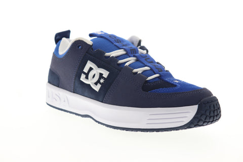 DC Lynx OG ADYS100425 Mens Blue Leather Skate Sneakers Shoes