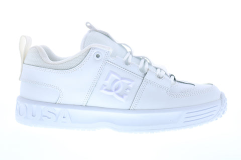 DC Lynx OG ADYS100425 Mens White Leather Skate Sneakers Shoes