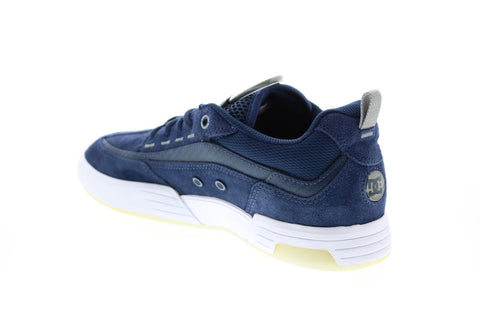 DC Legacy 98 Slim S ADYS100435 Mens Blue Suede Skate Inspired Sneakers Shoes