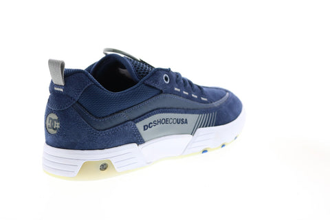 DC Legacy 98 Slim S ADYS100435 Mens Blue Suede Skate Inspired Sneakers Shoes