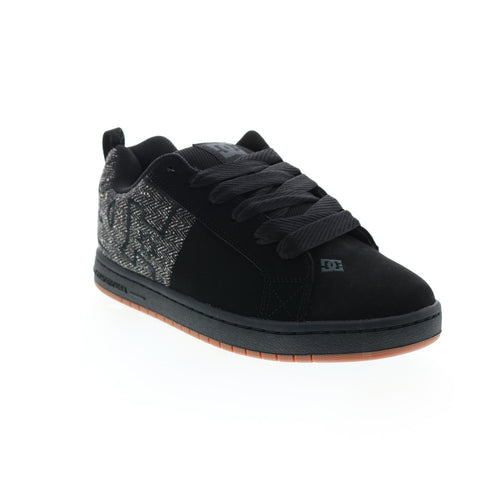 DC Court Graffik SQ ADYS100442-BB2 Mens Black Nubuck Skate Sneakers Shoes