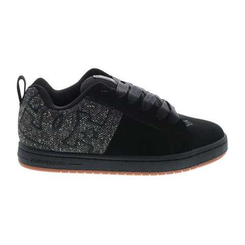 DC Court Graffik SQ ADYS100442-BB2 Mens Black Nubuck Skate Sneakers Shoes