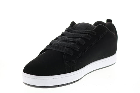 DC Courtt Graffik Sq Mens Black Nubuck Skate Inspired Sneakers Shoes