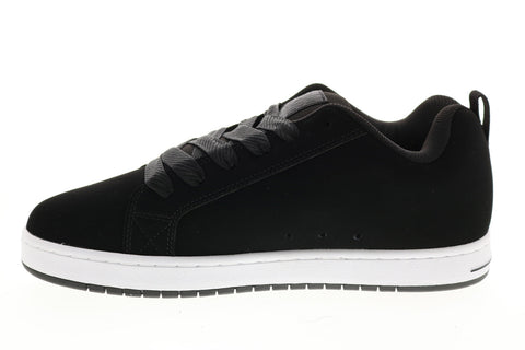 DC Courtt Graffik Sq Mens Black Nubuck Skate Inspired Sneakers Shoes