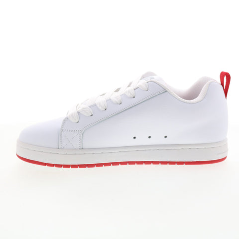 DC Court Graffik SQ ADYS100442-WYR Mens White Skate Inspired Sneakers Shoes