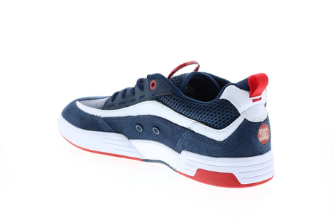 DC Legacy 98 Slim ADYS100445 Mens Blue Nubuck Skate Inspired Sneakers Shoes