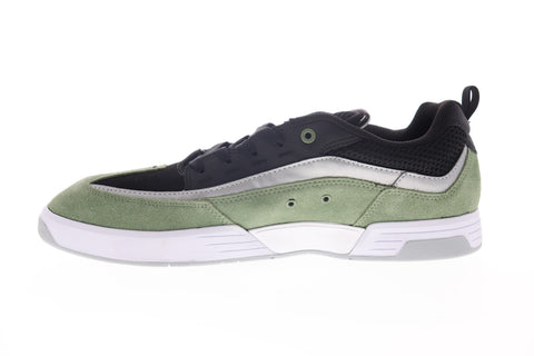 DC Legacy 98 Slim SE ADYS100447 Mens Green Suede Lace Up Skate Sneakers Shoes