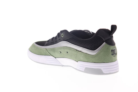 DC Legacy 98 Slim SE ADYS100447 Mens Green Suede Lace Up Skate Sneakers Shoes